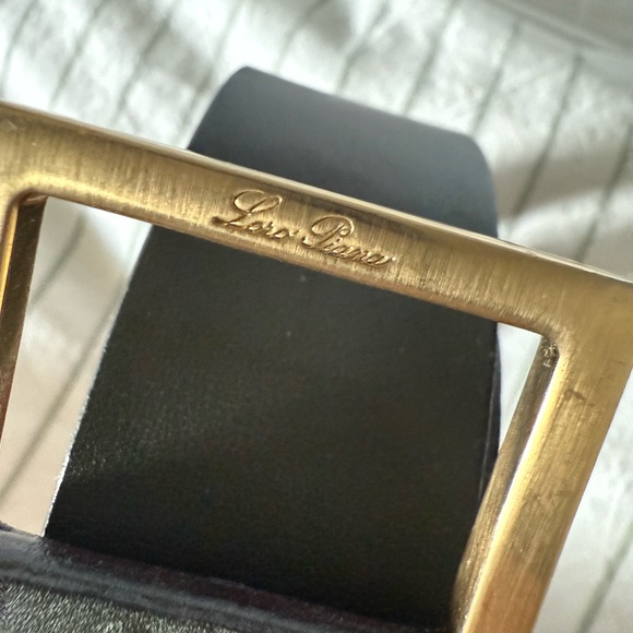 LORO PIANA | Green Belt with Gold Buckle - Picture 6 of 7